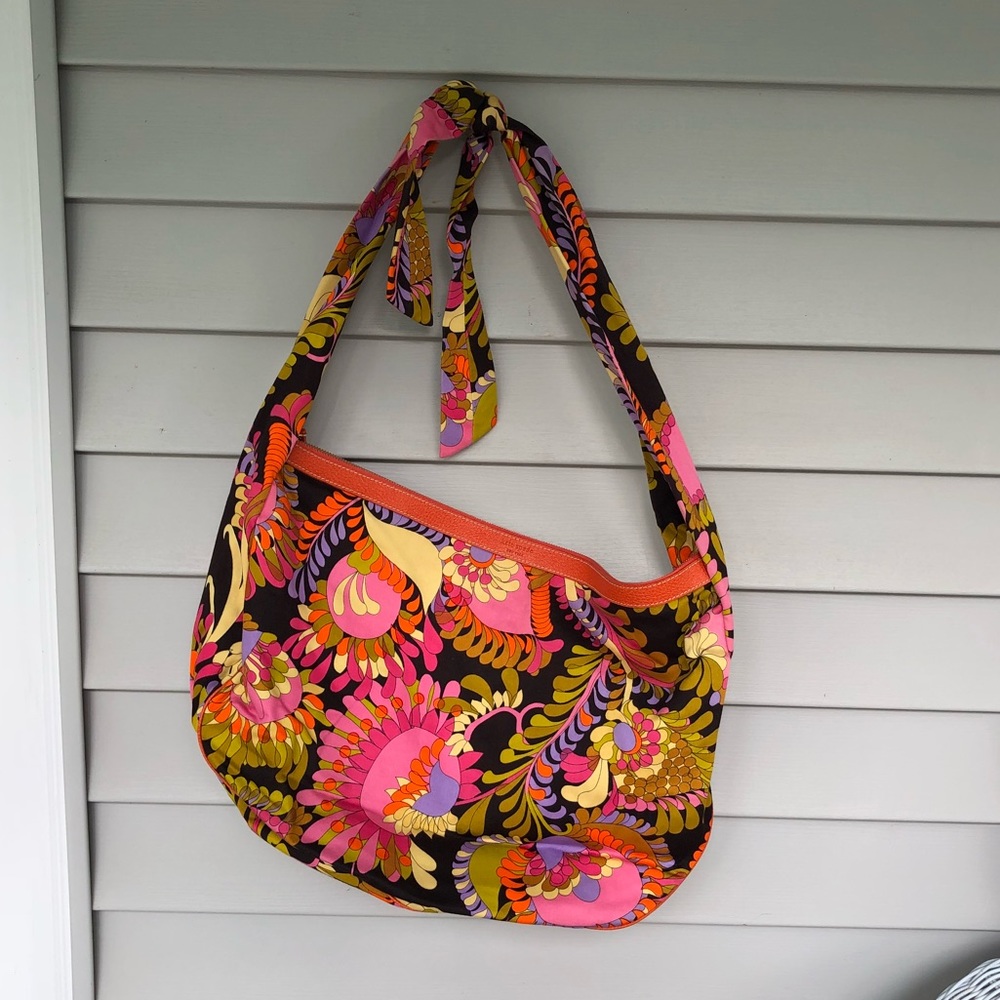 KATE SPADE FLORAL TIE PURSE